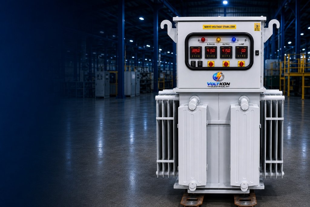 Heavy Duty Oil-Cooled 3-Phase Servo Voltage Stabilizer